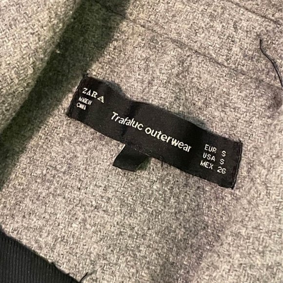 Zara Grey Coat (Small) - Trafaluc Outerwear - Picture 2 of 4